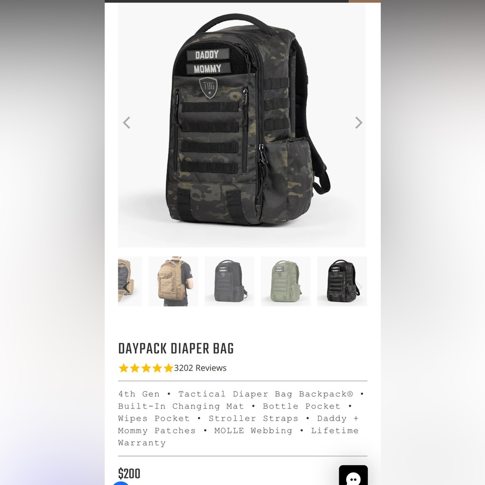 ✨Tactical Baby Gear Diaper Backpack✨